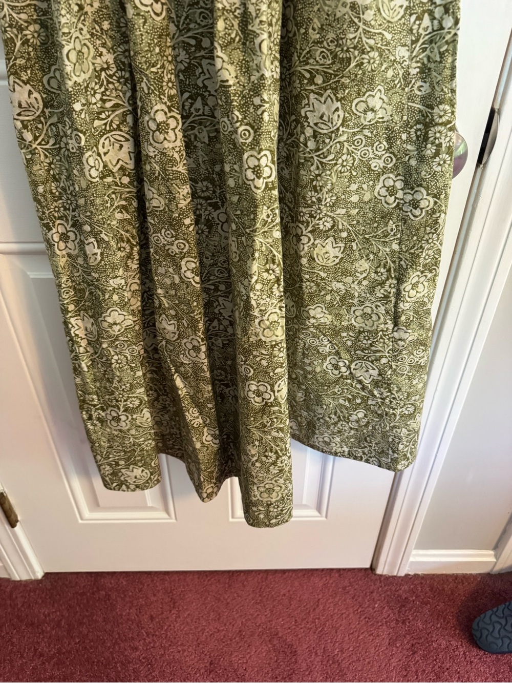 Tuckernuck Olive Green Paisley Maxi Dress - Picture 4 of 5